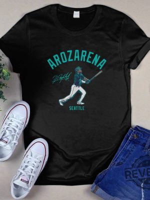 Arozarena Swing Seattle T Shirt Arozarena Swing Seattle Shirt revetee 3