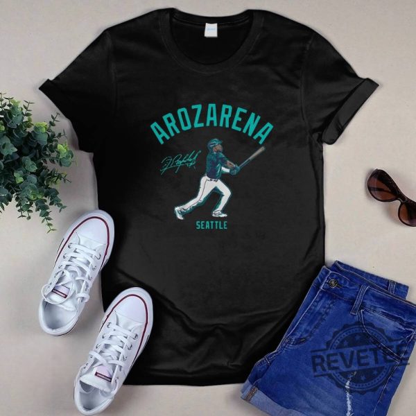 Arozarena Swing Seattle T Shirt Arozarena Swing Seattle Shirt revetee 3