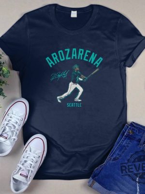 Arozarena Swing Seattle T Shirt Arozarena Swing Seattle Shirt revetee 4