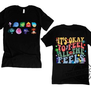 Mixed Emotions Shirt Its Okay To Feel All The Feels Shirt Mental Health Sweatshirt Speech Therapy Tee Disney Inside Out T Shirt trendingnowe 3