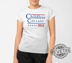 Childless Cat Lady 2024 Shirt Childless Cat Lady Shirt Childless Cat Lady For Kamala Childless Cat Lady Tshirt revetee 2