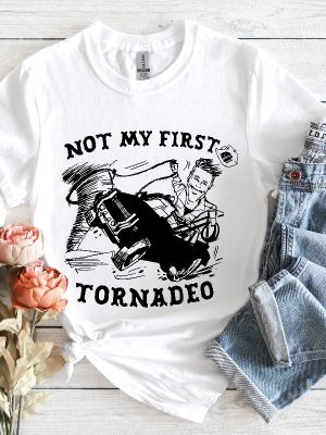 Not My First Tornado Shirt Glen Powell Twisters Shirt revetee 2