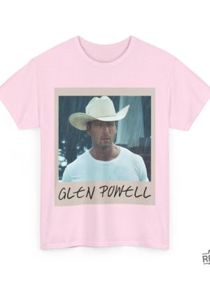 Glen Powell Cowboy Retro Photo Style Tee Glen Powell Twisters Shirt revetee 2