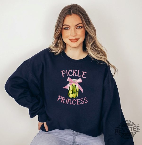 Pickle Princess Sweatshirt Womens Pickle Crewneck Coquette Pickle Shirt Pickle Princess Shirt revetee 1