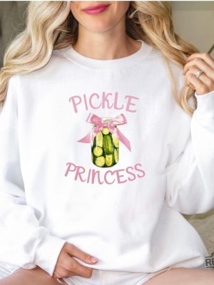 Pickle Princess Sweatshirt Womens Pickle Crewneck Coquette Pickle Shirt Pickle Princess Shirt revetee 2