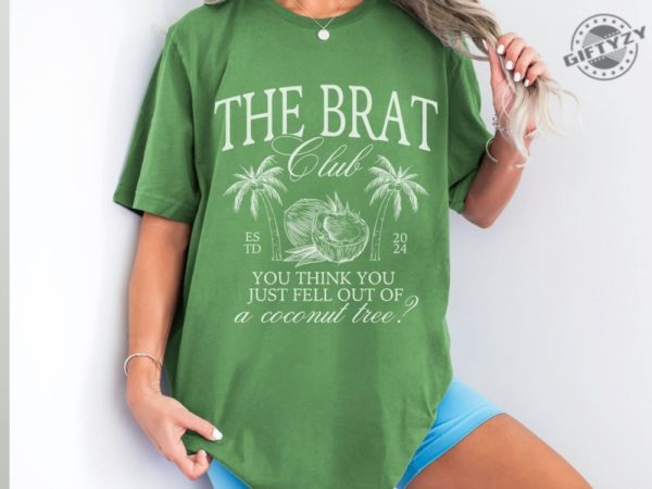 Kamala Harris Coconut Tree The Brat Club Shirt giftyzy 1