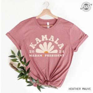 Kamala Harris 2024 Madam President Shirt Feminist Kamala Tshirt Vote Harris Cool Hoodie Trendy Retro Daisy Election Sweatshirt Mens Womens Shirt giftyzy 3