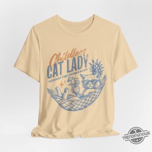 Childless Cat Lady Tee Shirt Anti Republican Shirt Childless Cat Lady Shirt Rocker Tee Vote 2024 Feminist Voting Shirt trendingnowe 2