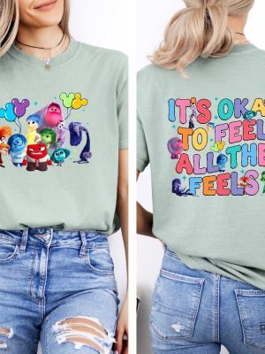 Inside Out Its Okay To Feel All The Feels Shirt Mental Health Shirt Inclusion Shirt Speech Therapy Shirt revetee 2