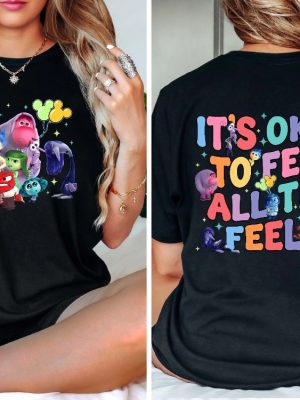 Inside Out Its Okay To Feel All The Feels Shirt Mental Health Shirt Inclusion Shirt Speech Therapy Shirt revetee 3