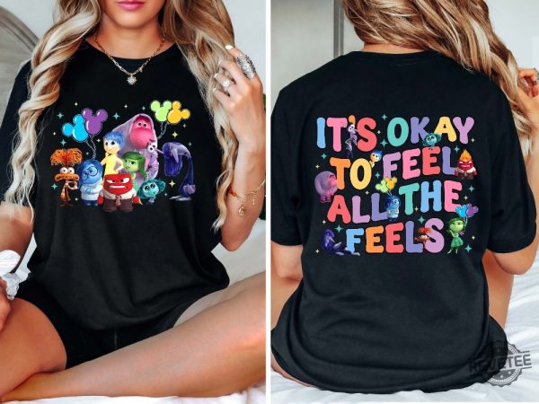 Inside Out Its Okay To Feel All The Feels Shirt Mental Health Shirt Inclusion Shirt Speech Therapy Shirt revetee 3