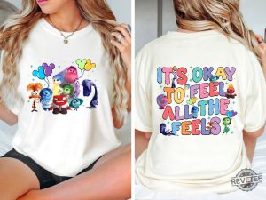 Inside Out Its Okay To Feel All The Feels Shirt Mental Health Shirt Inclusion Shirt Speech Therapy Shirt revetee 4