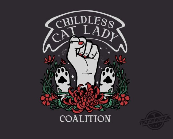 Childless Cat Lady Tee Shirt Cat Lady Coalition Womens Shirt Cat Shirt Gift For Her Cat Lover Shirt Childless Cat Lady Shirt trendingnowe 2