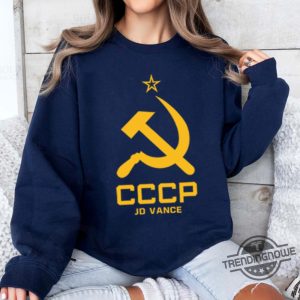 Jd Vance Communist Shirt V2 Cccp Hammer And Sickle Soviet Union Shirt trendingnowe 2