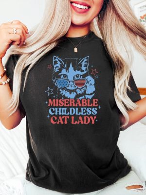 Miserable Childless Cat Ladies Shirt Childless Cat Lady T Shirt Childless Cat Lady T Shirt revetee 2