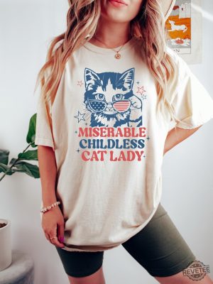 Miserable Childless Cat Ladies Shirt Childless Cat Lady T Shirt Childless Cat Lady T Shirt revetee 4