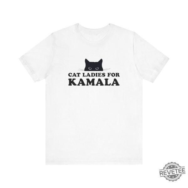 Cat Ladies For Kamala T Shirt Childless Cat Lady Shirt Elect Kamala Harris Childless Cat Lady T Shirt revetee 1