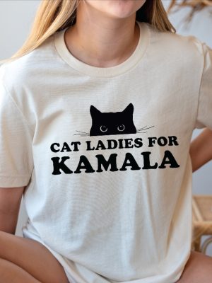 Cat Ladies For Kamala T Shirt Childless Cat Lady Shirt Elect Kamala Harris Childless Cat Lady T Shirt revetee 5