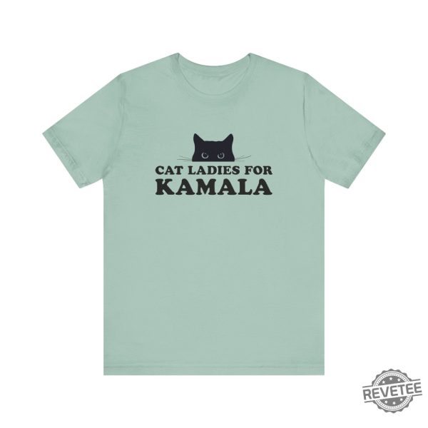 Cat Ladies For Kamala T Shirt Childless Cat Lady Shirt Elect Kamala Harris Childless Cat Lady T Shirt revetee 9