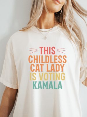 President Kamala T Shirt President Kamala Shirt President Harris 24 Shirt Childless Cat Lady T Shirt revetee 2