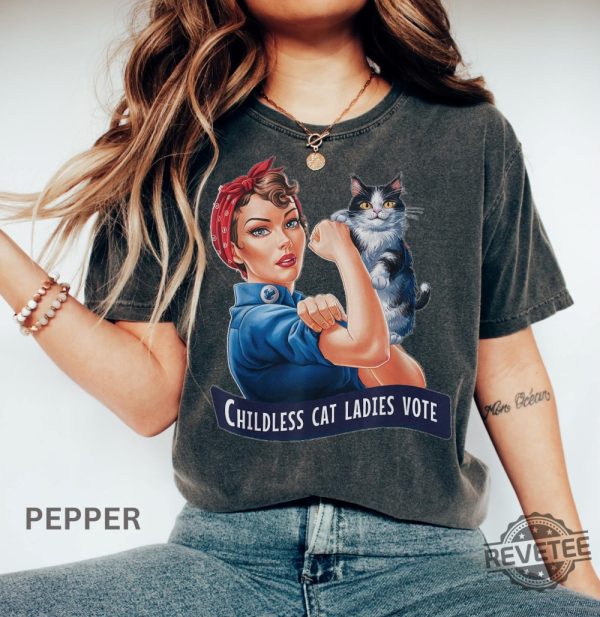 Childless Cat Lady Shirt Childless Cat Ladies Shirt Kamala Harris Shirt Childless Cat Shirt Childless Cat Lady T Shirt revetee 1