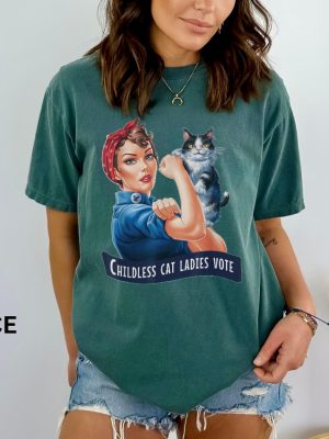 Childless Cat Lady Shirt Childless Cat Ladies Shirt Kamala Harris Shirt Childless Cat Shirt Childless Cat Lady T Shirt revetee 3