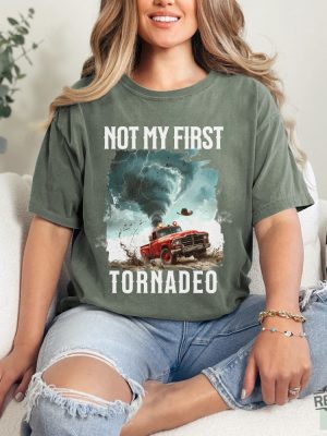 Not My First Tornado Shirt Twisters T Shirt Glen Powell Twisters Shirt Glen Powell Shirt Twisters 2024 Shirt revetee 3 1