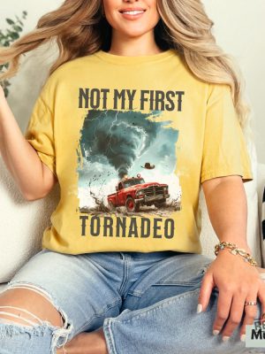 Not My First Tornado Shirt Twisters T Shirt Glen Powell Twisters Shirt Glen Powell Shirt Twisters 2024 Shirt revetee 7