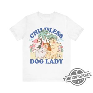 Childless Dog Lady Tee Childless Dog Ladies Is Voting T Shirt Coconut Tree Tee Vote Blue Shirt 2024 Election Voting Shirt trendingnowe 2