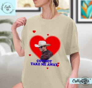 Cowboy Take Me Away Glen Powell As Tyler Owens Twister 2024 Shirt giftyzy 3