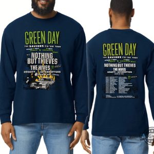 green day the saviors tour 2024 t shirt sweatshirt hoodie vintage green day dookie t shirt concert fueled by monster energy laughinks 3