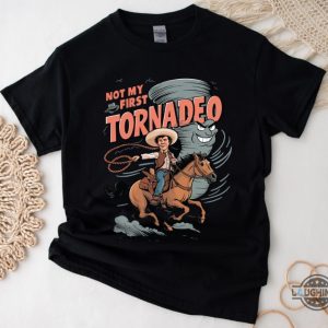 glen powell not my first tornadeo twisters shirt