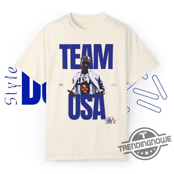 Snoop Dogg Simone Biles Shirt Team Usa 2024 Tee Shirt Paris Olympics National Team T Shirt Gift Souvenir Tee Shirt trendingnowe 1