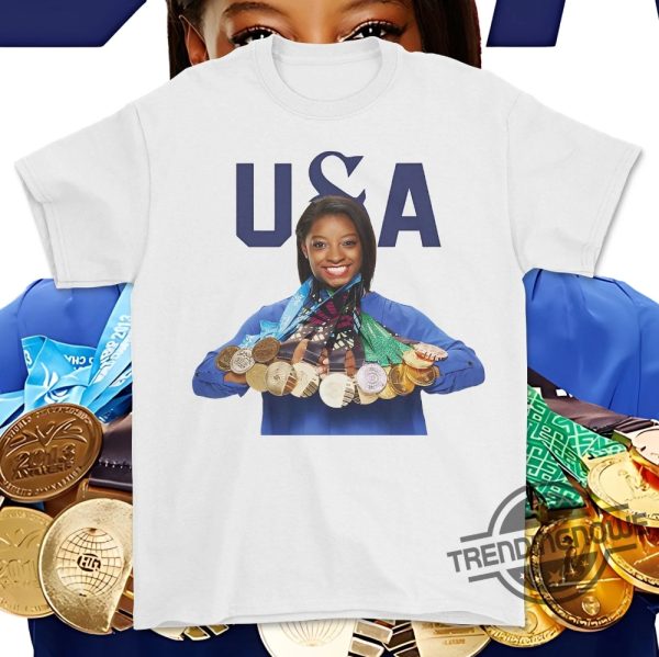 Simone Biles Snoop Dogg Shirt Team Usa 2024 Tee Shirt Paris Olympics National Team T Shirt Gift Souvenir Tee Shirt trendingnowe 1