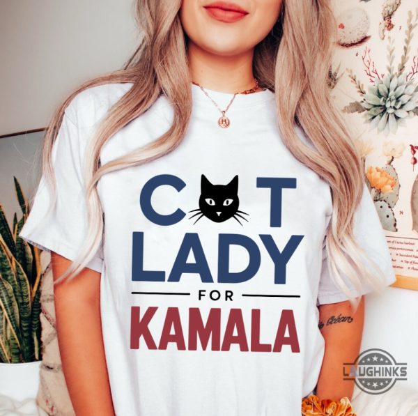 cat lady for kamala harris 2024 shirt