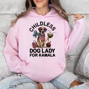 childless dog lady for kamala harris 2024 shirt