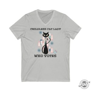 Childless Cat Lady Who Votes Retro Atomic Kitschy Cat Shirt giftyzy 2