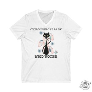 Childless Cat Lady Who Votes Retro Atomic Kitschy Cat Shirt giftyzy 3