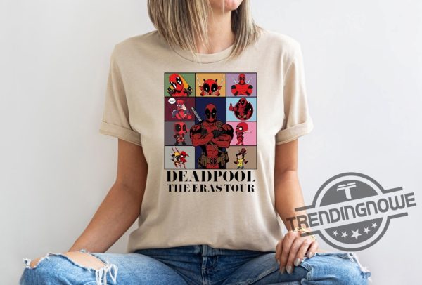 Deadpool Eras Tour Shirt Wade Wilson Deadpool Vintage Tshirt Avengers Superhero Sweatshirt Marvel Deadpool Hoodie trendingnowe 1