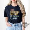 Childless Cat Lady For Kamala T Shirt Childless Cat Ladies Is Voting Shirt Coconut Tree Vote Blue Shirt 2024 Election Voting Shirt trendingnowe 1