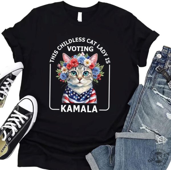 Kamala Harris President 2024 Shirt Childless Cat Lady Sweatshirt Kamala Rally Tshirt Equal Rights Election 2024 Hoodie Unisex Madam President Shirt giftyzy 2