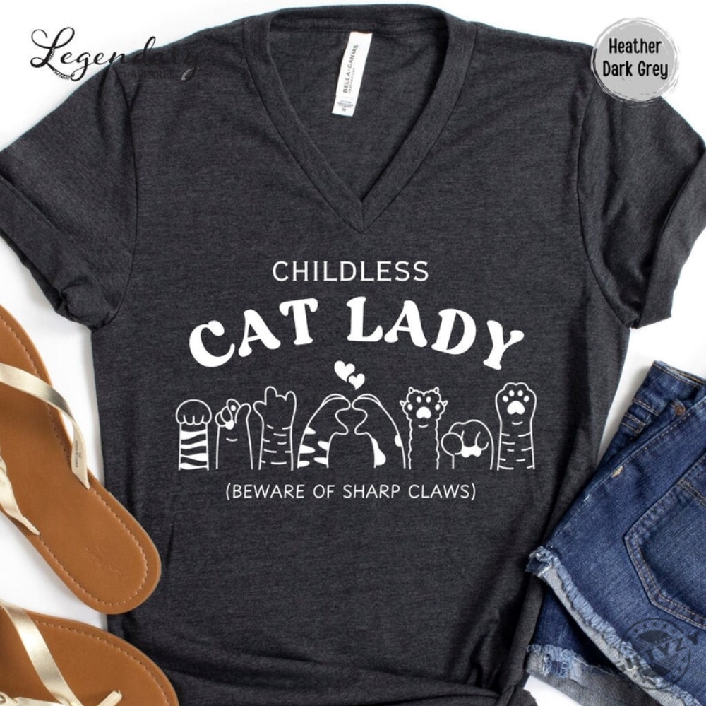 Childless Cat Lady Shirt Kamala Harris 2024 Tshirt Vote Blue 2024 Election Sweatshirt Madam President Hoodie Cat Lady Kamala Shirt