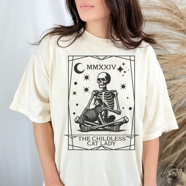 Childless Cat Lady Tshirt 2024 Election Political Shirt giftyzy 1