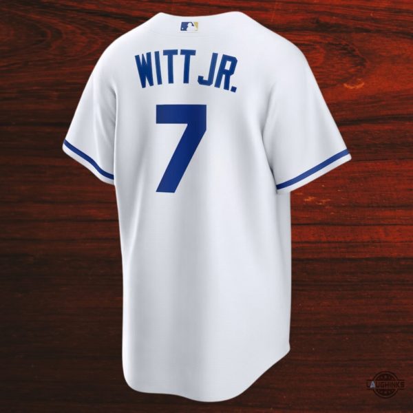 nike kansas city royals bobby witt jr home baseball jersey shirt number 7