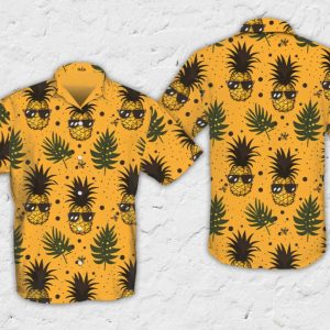 pineapple hawaiian shirt and shorts