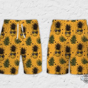 pineapple hawaiian shirt and shorts