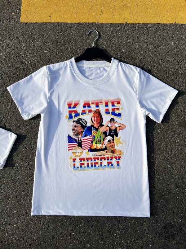 Katie Ledecky Style Shirt Usa Swimming Team American Olympic Graphic Tee Competetive Swimming Fan Gift Ledecky Merch trendingnowe 1