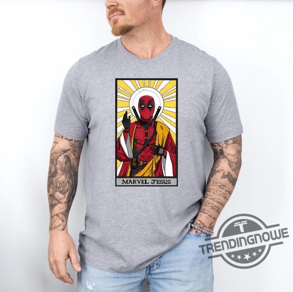 Marvel Jesus Shirt Sarcastic Marvel Avengers And Jesus Shirt Religious Tee Funny Deadpool Jesus Shirt Christian Shirt trendingnowe 2