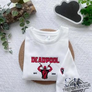 Deadpool Wolverine Embroidered Shirt Deadpool And Wolverine Embroidered Hoodie Marvel Embroidered Shirt Superhero Gift trendingnowe 2