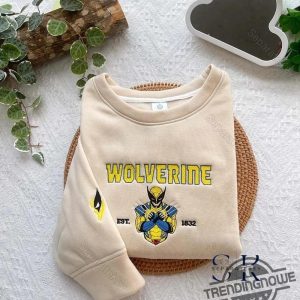 Deadpool Wolverine Embroidered Shirt Deadpool And Wolverine Embroidered Hoodie Marvel Embroidered Shirt Superhero Gift trendingnowe 3